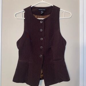 Streetwear Society Chocolate Pinstripe Vest